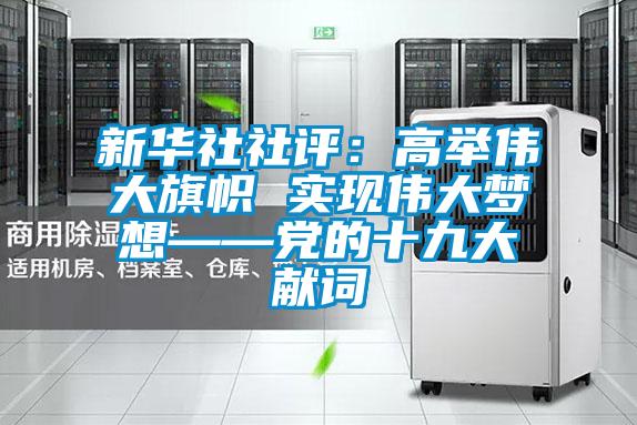 新华社社评：高举伟大旗帜 实现伟大梦想——党的十九大献词