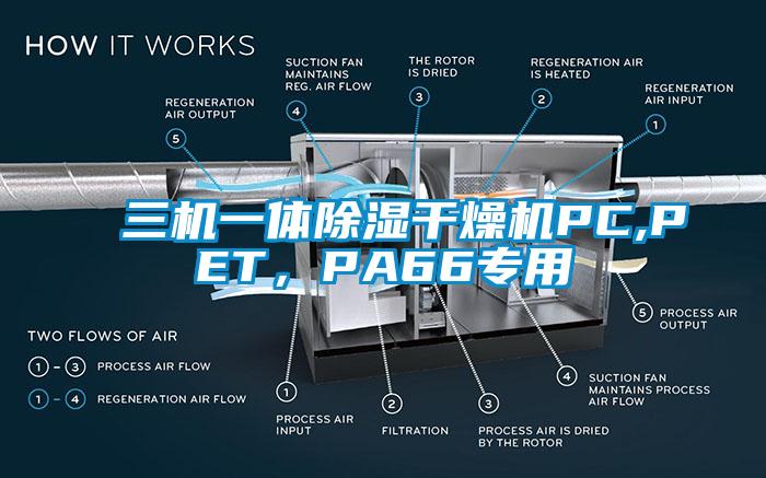 三机一体除湿干燥机PC,PET，PA66专用