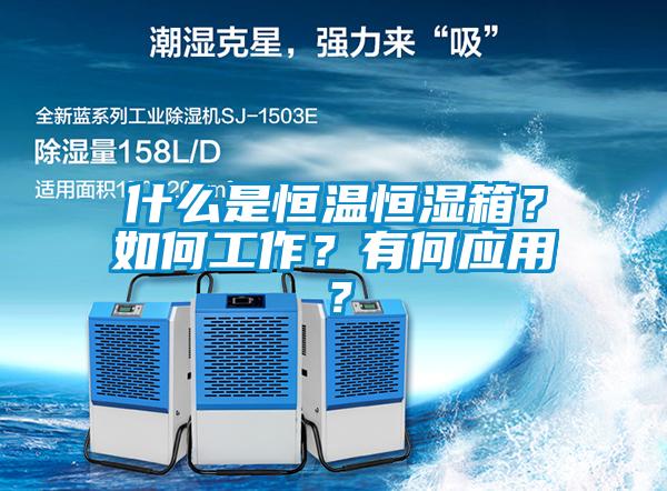 什么是恒温恒湿箱？如何工作？有何应用？