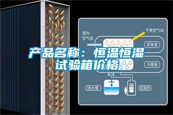 产品名称：恒温恒湿试验箱价格