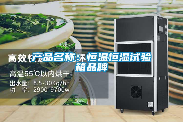 产品名称：恒温恒湿试验箱品牌