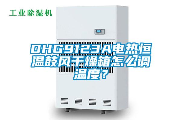 DHG9123A电热恒温鼓风干燥箱怎么调温度？