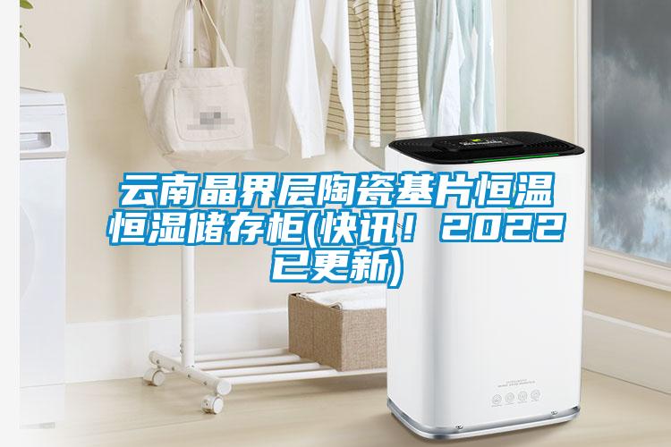 云南晶界层陶瓷基片恒温恒湿储存柜(快讯！2022已更新)