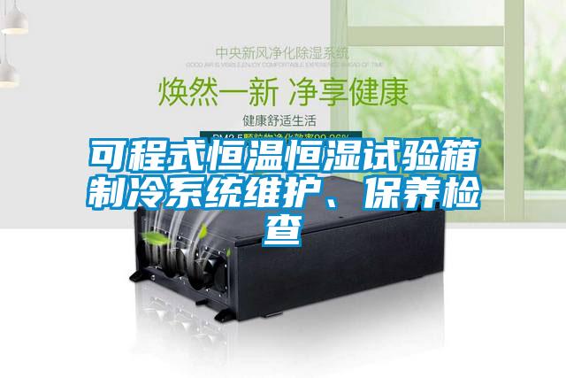 可程式恒温恒湿试验箱制冷系统维护、保养检查