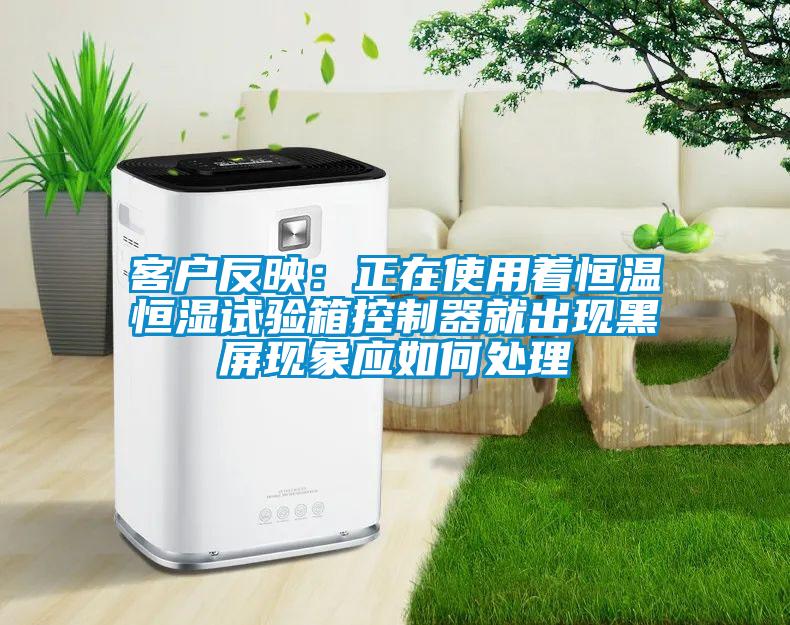 客户反映：正在使用着恒温恒湿试验箱控制器就出现黑屏现象应如何处理