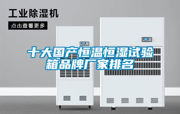 十大国产恒温恒湿试验箱品牌厂家排名