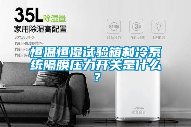 恒温恒湿试验箱制冷系统隔膜压力开关是什么？