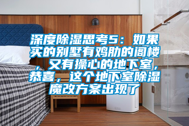 深度除湿思考5：如果买的别墅有鸡肋的阁楼，又有操心的地下室，恭喜，这个地下室除湿魔改方案出现了