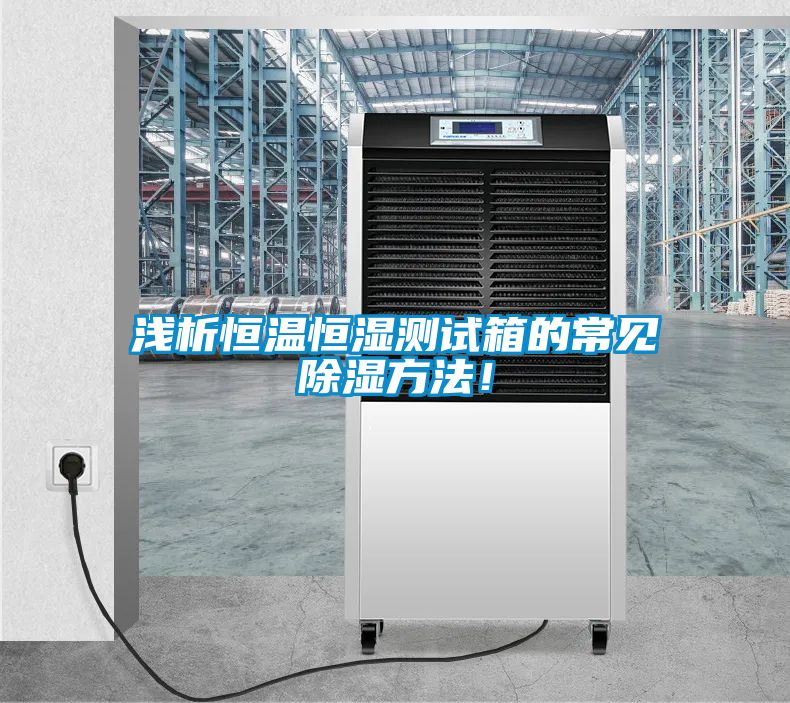 浅析恒温恒湿测试箱的常见除湿方法！