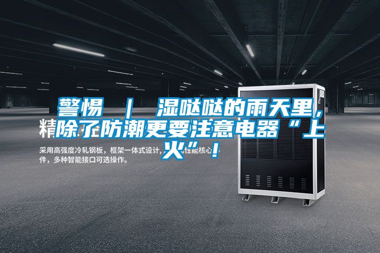 警惕 ｜ 湿哒哒的雨天里，除了防潮更要注意电器“上火”！